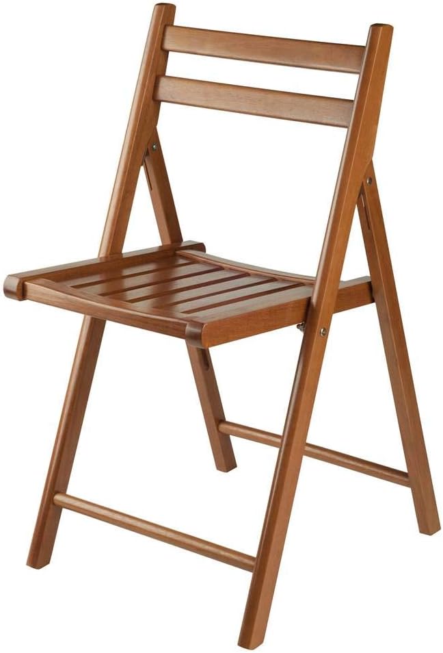 Winsome Robin Folding Chair Set, No assembly, Teak, Set of 4