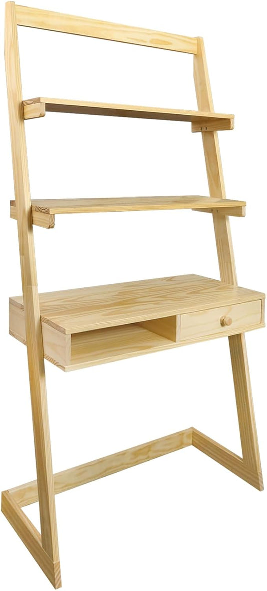 American Trails Freestanding Ladder Desk with Drawer, Natural