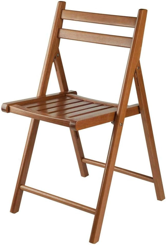 Winsome Robin Folding Chair Set, No assembly, Teak, Set of 4